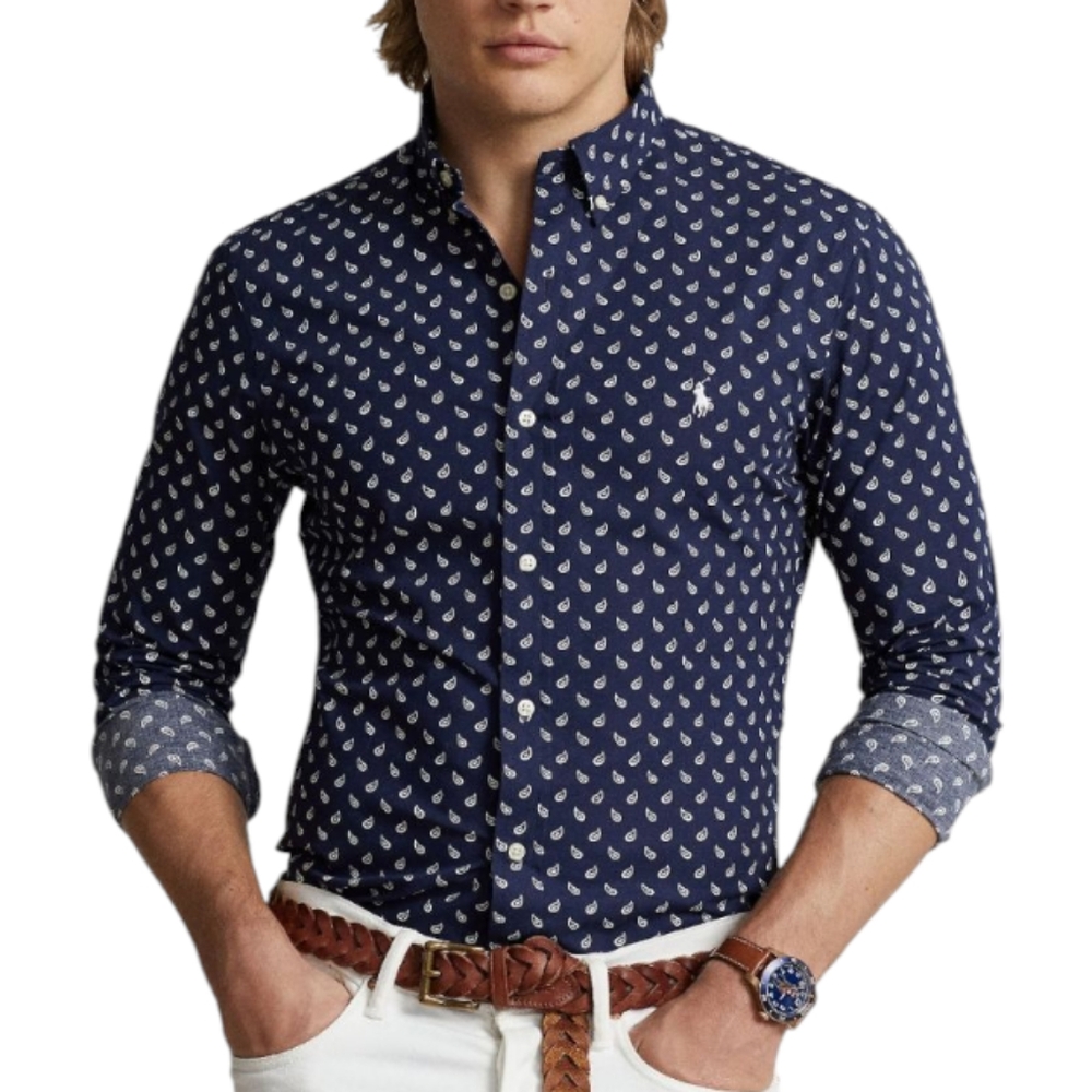 Polo Ralph Lauren Men's Big &‎ Tall Paisley Pony Button Down Shirt 5XB 2XLT NEW